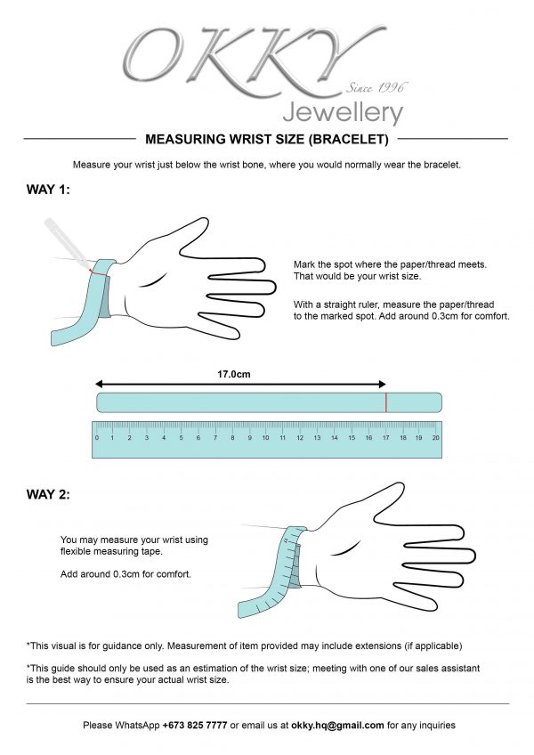 MEASURING WRIST SIZE (BRACELET) opt1